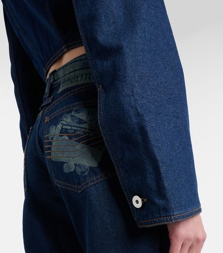 Cropped denim jacket - Jean Paul Gaultier - Modalova