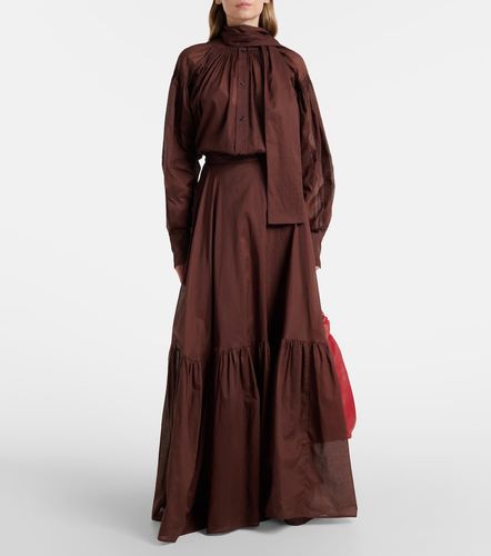Gonna lunga in organza di cotone - Plan C - Modalova