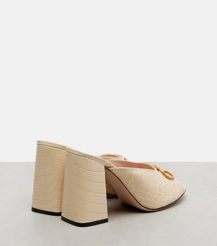 VLogo croc-effect leather mules - Valentino Garavani - Modalova