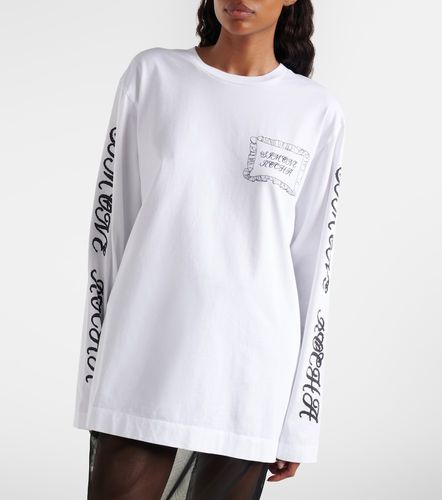 Top oversized de jersey de algodón estampado - Simone Rocha - Modalova