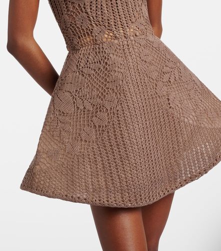Vestido bustier calado de croché de algodón - Magda Butrym - Modalova