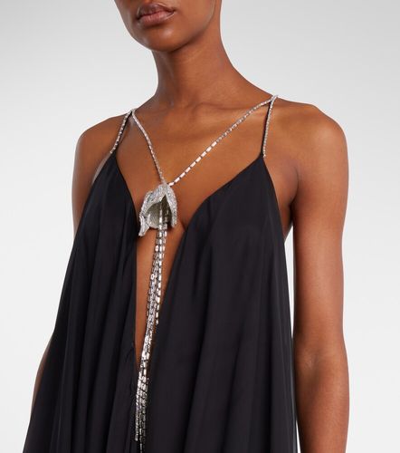 Abito lungo in chiffon con cristalli - David Koma - Modalova