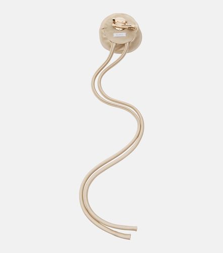 Broche Moschea de satén con aplique floral - Max Mara - Modalova