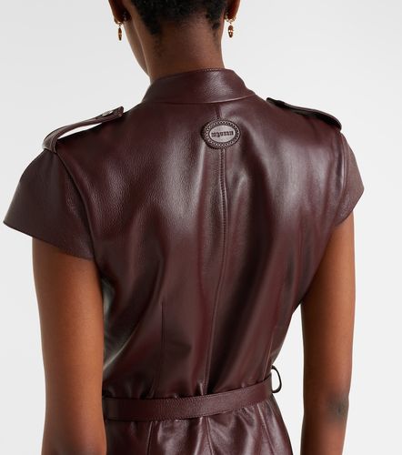 McQueen Midikleid aus Leder - McQueen - Modalova