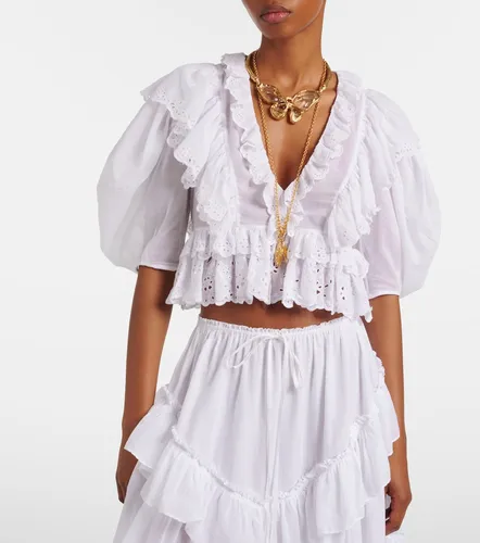Chloé Top de algodón bordado - Chloe - Modalova