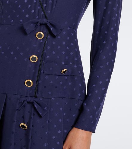 Abito midi in seta jacquard plissé - Alessandra Rich - Modalova