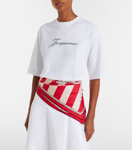 Camiseta de mezcla de algodón con logo - Jacquemus - Modalova