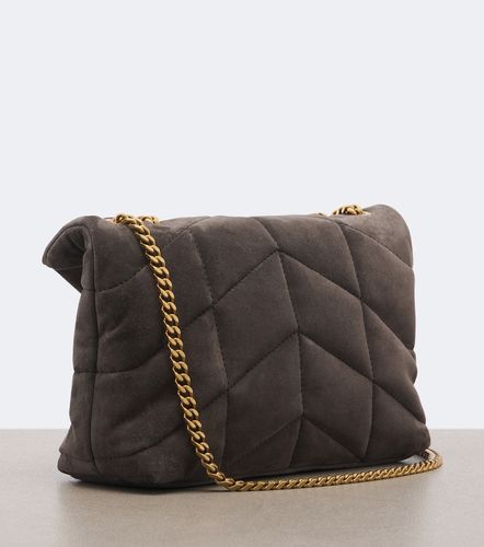 Borsa a spalla Toy Puffer in suede - Saint Laurent - Modalova