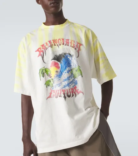 Camiseta de jersey de algodón estampada - Balenciaga - Modalova