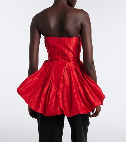 Top Marina de tafetán de seda con peplum - Tove - Modalova