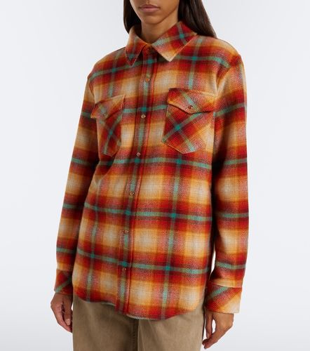 Camicia Red Sun Shadow in cashmere a quadri - God's True Cashmere - Modalova