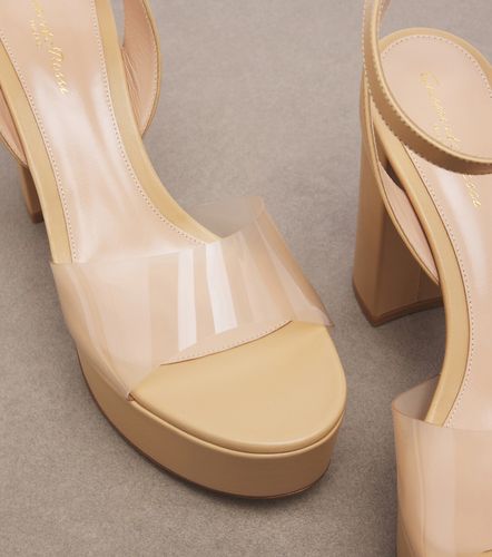Sandali platform in pelle e PVC - Gianvito Rossi - Modalova