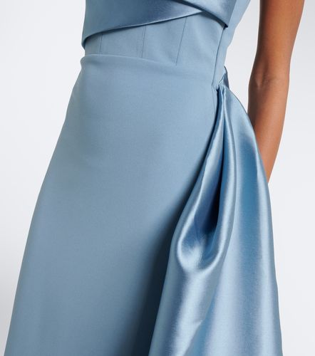 Kinsley draped satin-trimmed bustier gown - Solace London - Modalova