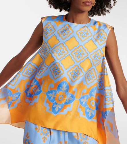San Carlo printed silk twill top - La DoubleJ - Modalova