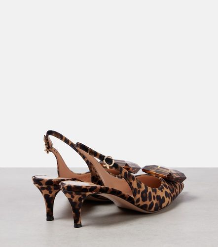 Pumps slingback Jaipur 55 in velluto - Gianvito Rossi - Modalova