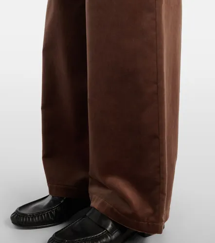Weite High-Rise-Hose aus Baumwollsamt - 'S Max Mara - Modalova