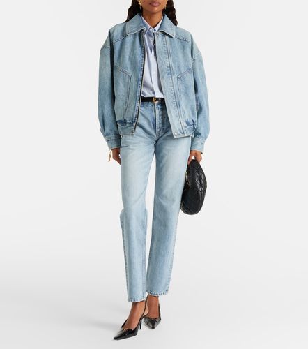 Jeans rectos de tiro alto - Saint Laurent - Modalova