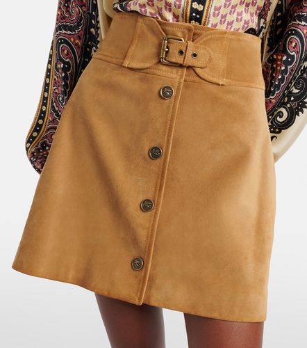 Etro Belted suede miniskirt - Etro - Modalova
