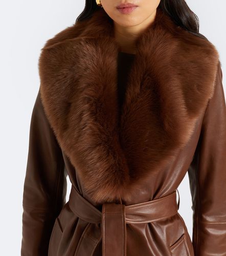 Cappotto Dakota in pelle con shearling - Nour Hammour - Modalova