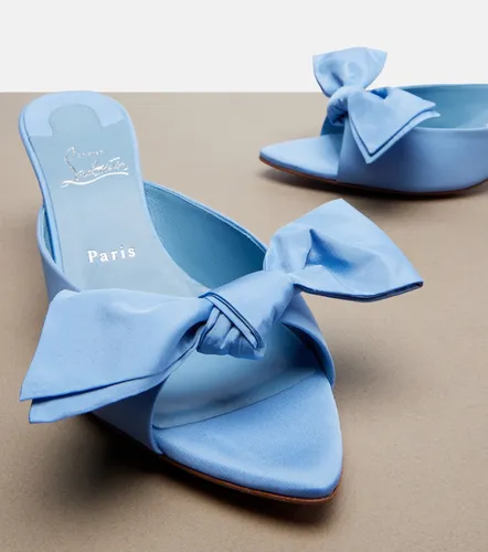 Mules Mulazee in taffetà di seta con fiocco - Christian Louboutin - Modalova