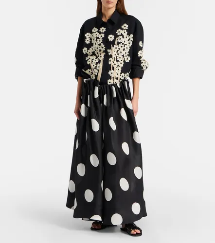 Riley polka-dot silk maxi skirt - Khaite - Modalova