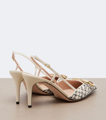 Pumps slingback VLogo in bouclé - Valentino Garavani - Modalova