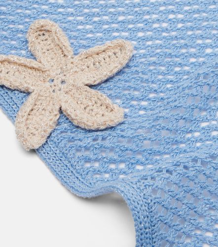 Sciarpa crochet con applicazioni floreali - Bananhot - Modalova