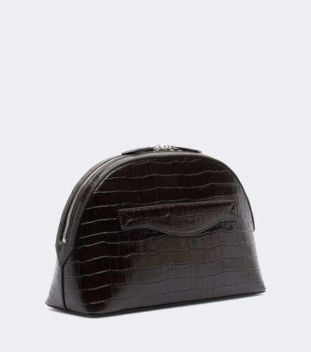 Halloran croc-effect leather clutch - A.Emery - Modalova