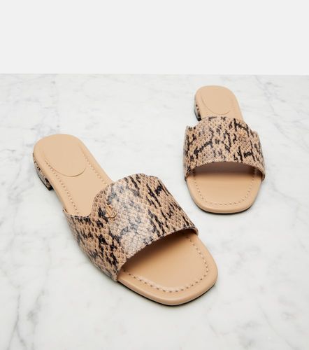 Dina snake-effect leather slides - Jimmy Choo - Modalova
