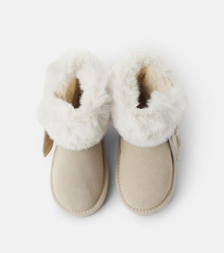Monnalisa Botas de ante con lazo - Monnalisa - Modalova
