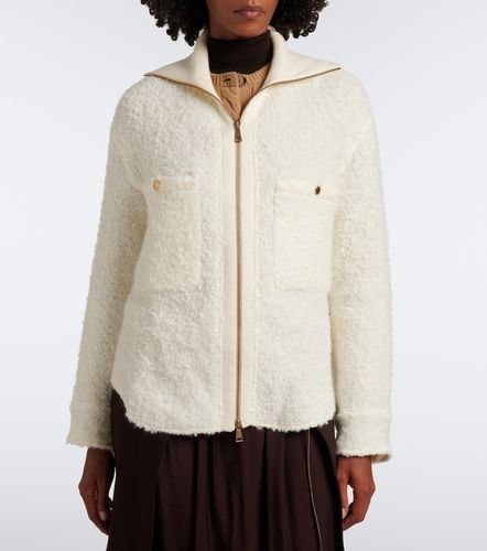Chaqueta de bouclé con cremallera - Moncler - Modalova