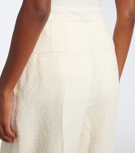 Wool-blend boucle barrel-leg pants - Rohe - Modalova