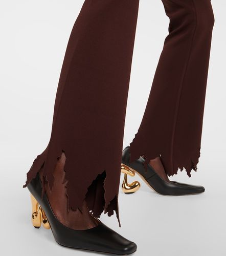 Ribbed-knit distressed slim pants - JW Anderson - Modalova