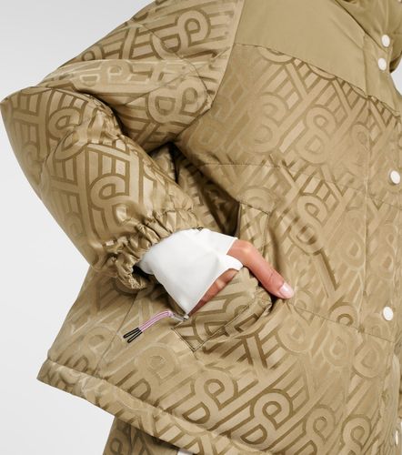 Piumino con shearling e logo - Yves Salomon - Modalova