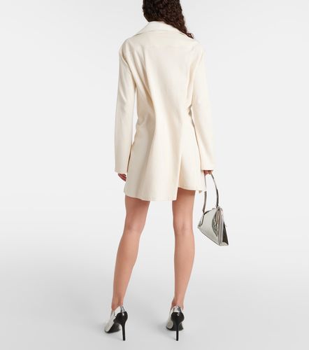 Courrèges Abito corto asimmetrico in misto cotone - Courreges - Modalova