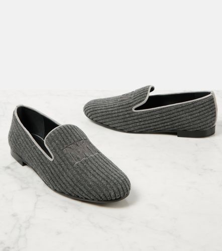 Mocassini in velluto a coste con logo - Max Mara - Modalova