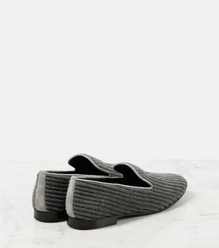 Mocasines de pana de terciopelo con logo - Max Mara - Modalova
