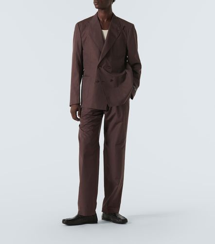 Blazer de popelín en mezcla de algodón y seda - Dolce&Gabbana - Modalova