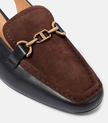 Leather slingback loafer pumps - Tod's - Modalova