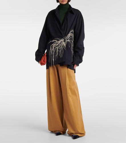 Pantaloni a gamba larga in cotone - Dries Van Noten - Modalova
