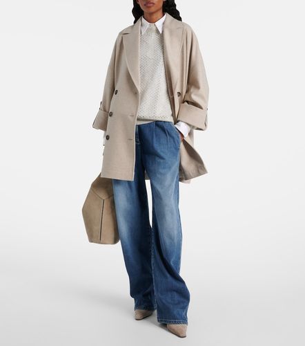 Pumps slingback Monili 80 in suede - Brunello Cucinelli - Modalova