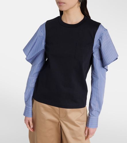 Camisa de jersey de algodón y popelín - Sacai - Modalova