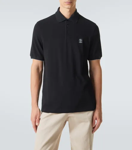 Logo cotton polo shirt - Brunello Cucinelli - Modalova