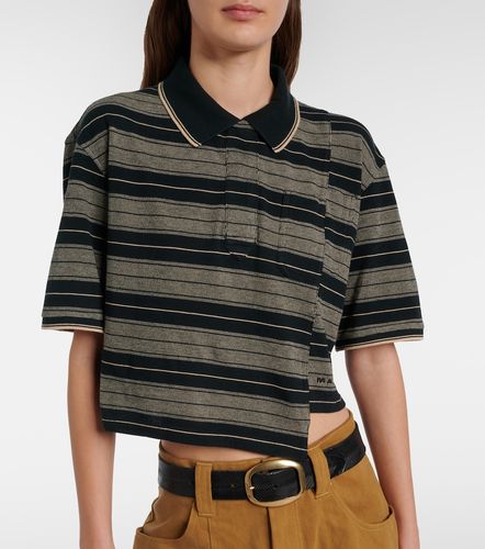 Polo cropped Isalyne de algodón a rayas - Marant Etoile - Modalova