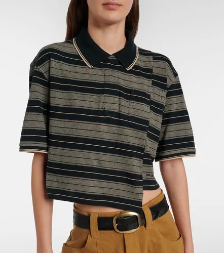 Polo cropped Isalyne de algodón a rayas - Marant Etoile - Modalova