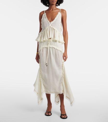 Ruffled cotton camisole top - The Attico - Modalova