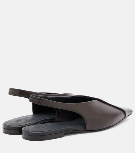 Leather slingback flats - Brunello Cucinelli - Modalova