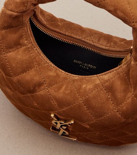 Icarino Mini quilted suede top-handle bag - Saint Laurent - Modalova