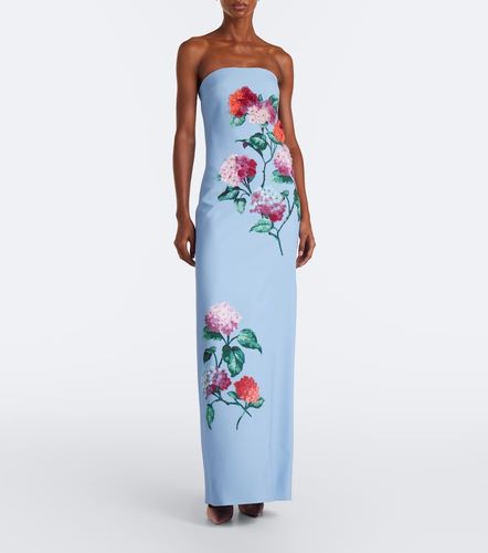 Vestido bustier floral - Carolina Herrera - Modalova