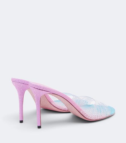 Crystal Flame embellished PVC mules - Mach & Mach - Modalova